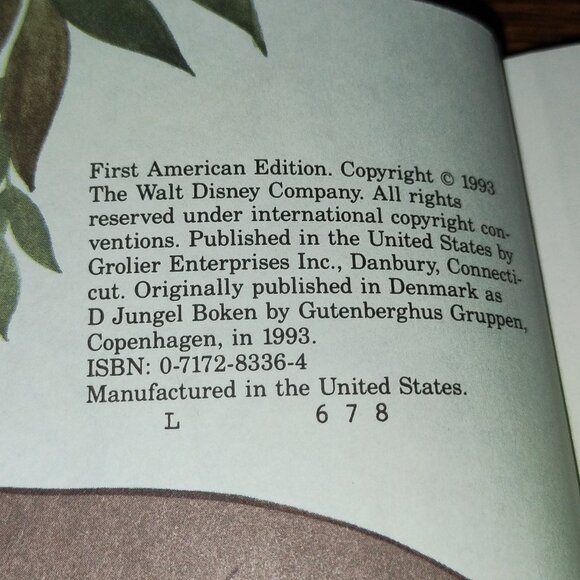 Walt Disney's The Jungle Book (Disney's Wonderful World of Reading, 1993) Book - Picture 2 of 4